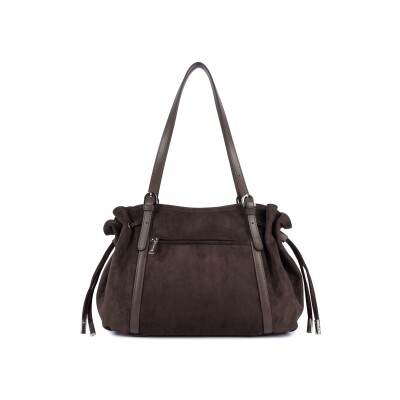 Sac cabas zippé Lancaster Velvet Emma L