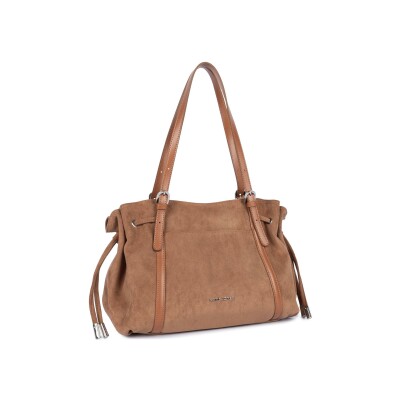 Sac cabas zippé Lancaster Velvet Emma L