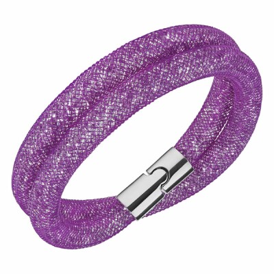 Bracelet violet Swarovski Stardust en cristaux Swarovski et métal plaqué palladium