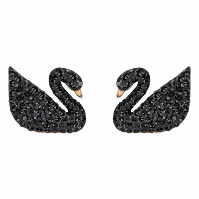 Boucles d'oreilles Swarovski Iconic Swan en cristaux Swarovski et métal doré rose