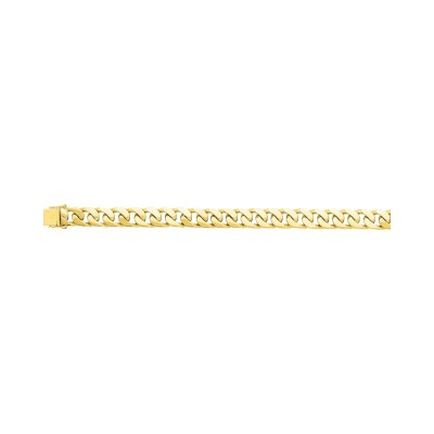 Chaîne gourmette en or jaune, 21cm