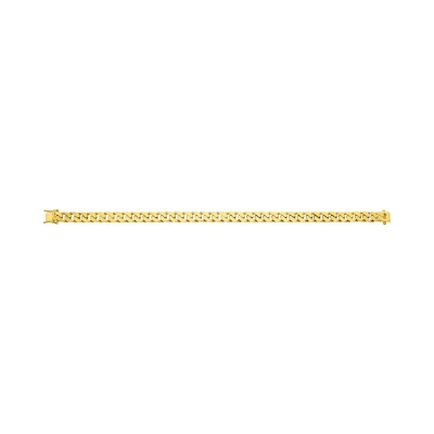 Chaîne gourmette en or jaune, 21cm
