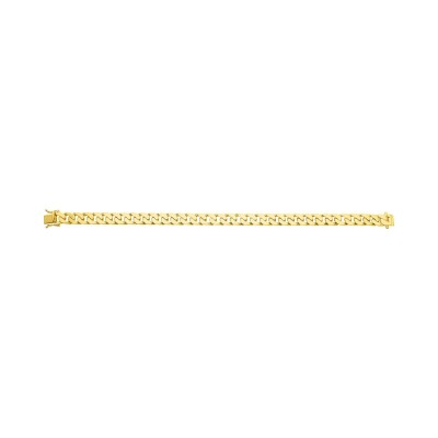 Chaîne gourmette en or jaune, 21cm
