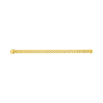 Chaîne gourmette en or jaune, 21cm