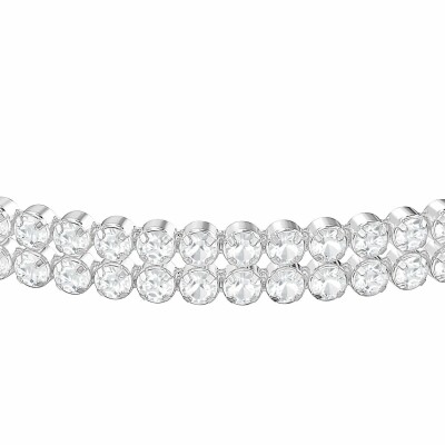 Bracelet Swarovski Subtle Double en cristaux Swarovski et métal rhodié, taille M