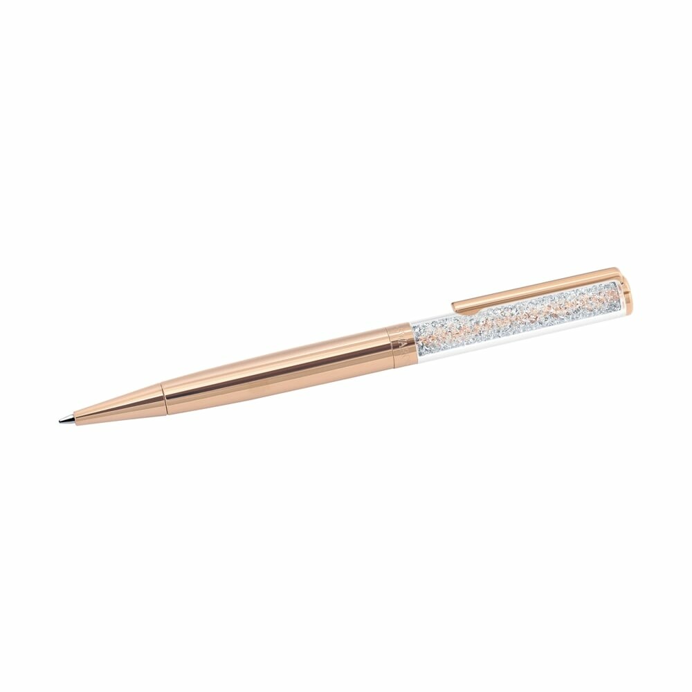 Stylo bille Swarovski Crystalline doré rose