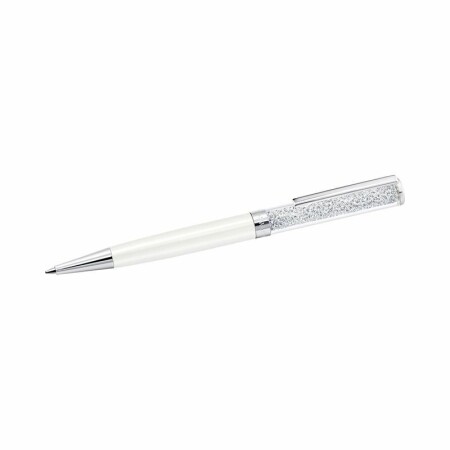 Stylo bille Swarovski Crystalline  blanc