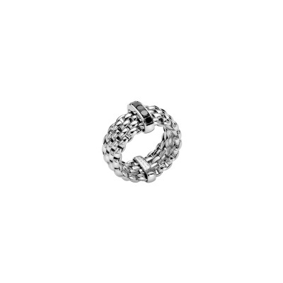 FOPE PANORAMA Flex'it ring in witgoud met zwarte diamanten, maat XL