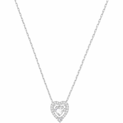 Collier Swarovski en métal rhodié et cristaux Swarovski
