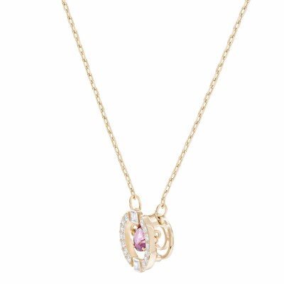 Collier Swarovski Spakling en cristaux Swarovski et métal doré rose