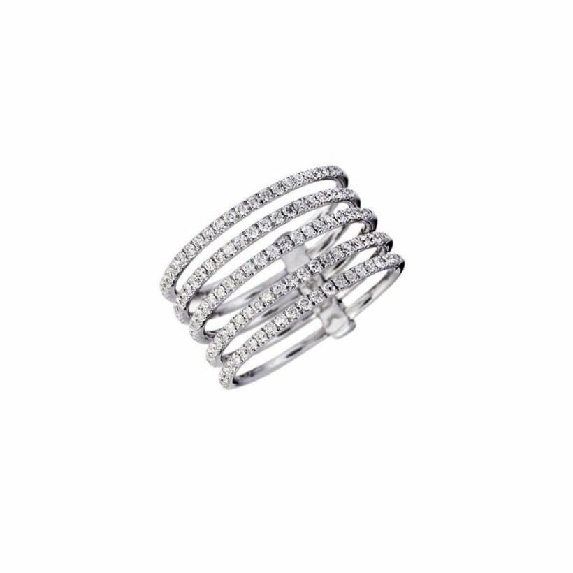 Bague Messika Gatsby en or blanc et diamants