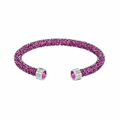 Bracelet manchette Swarovski Crystaldust en cristaux Swarovski et métal, taille S