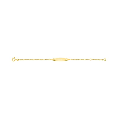 Gourmette Bébé en or jaune, taille 14cm