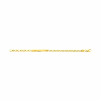Gourmette en or jaune, 18cm