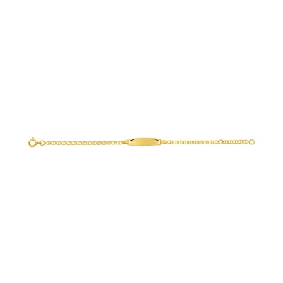 Gourmette Bébé en or jaune, taille 14cm