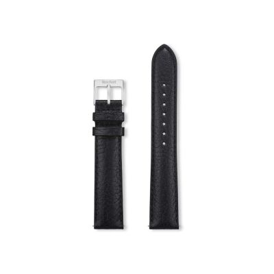 Bracelet montre Rochet Texas en cuir grainé noir - 24mm