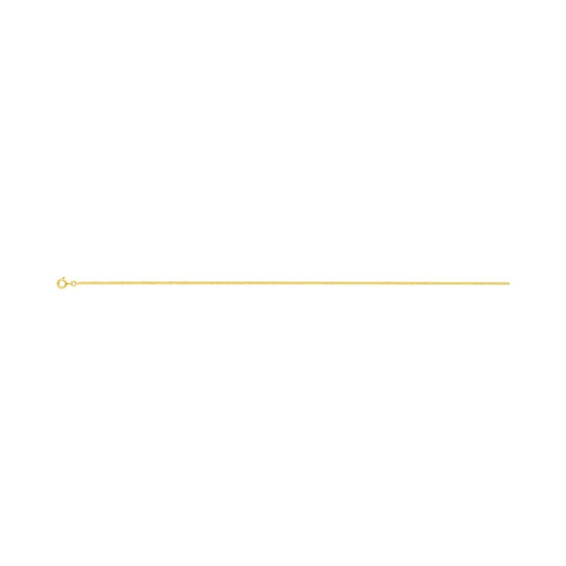 Chaîne bâton en or jaune, 50cm