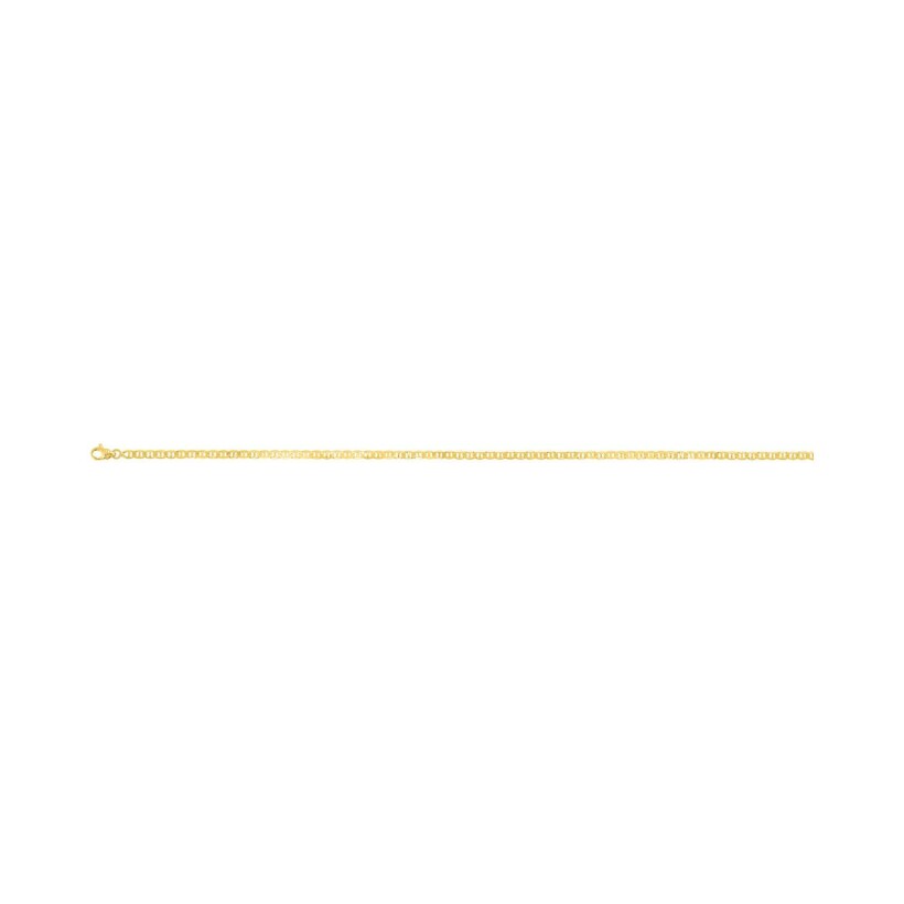 Chaîne bâton en or jaune, 18cm