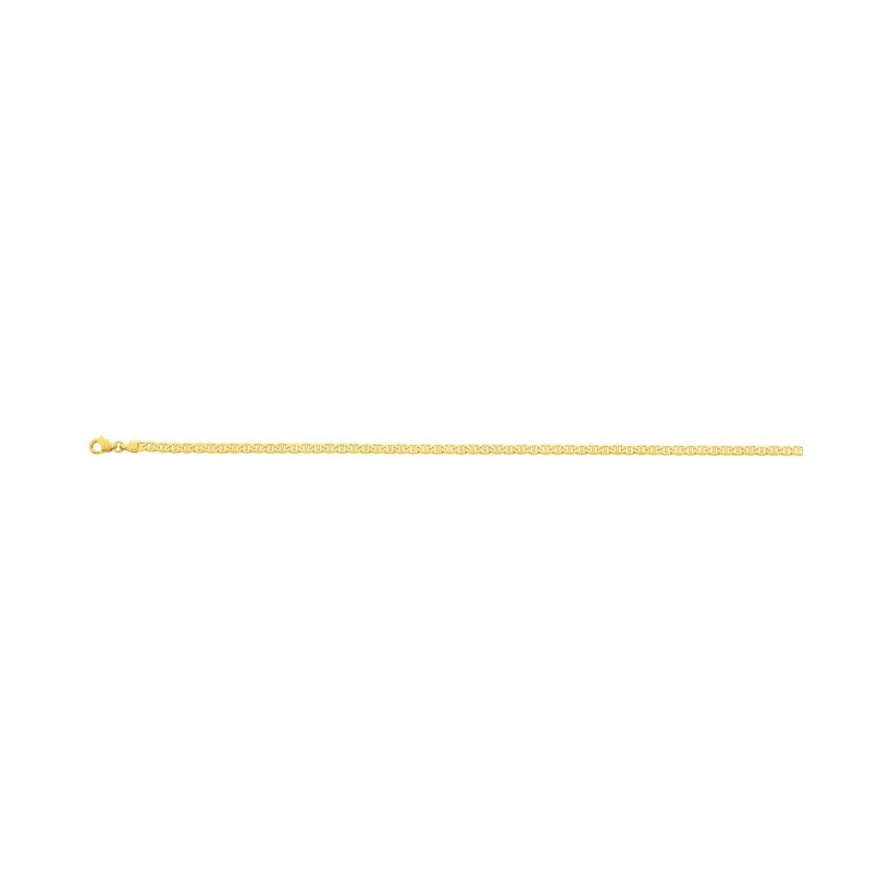 Chaîne bâton en or jaune, 50cm