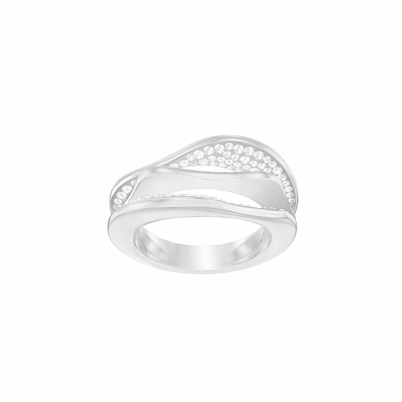 Bague Swarovski Hilly en cristaux Swarovski et métal rhodié, taille 55