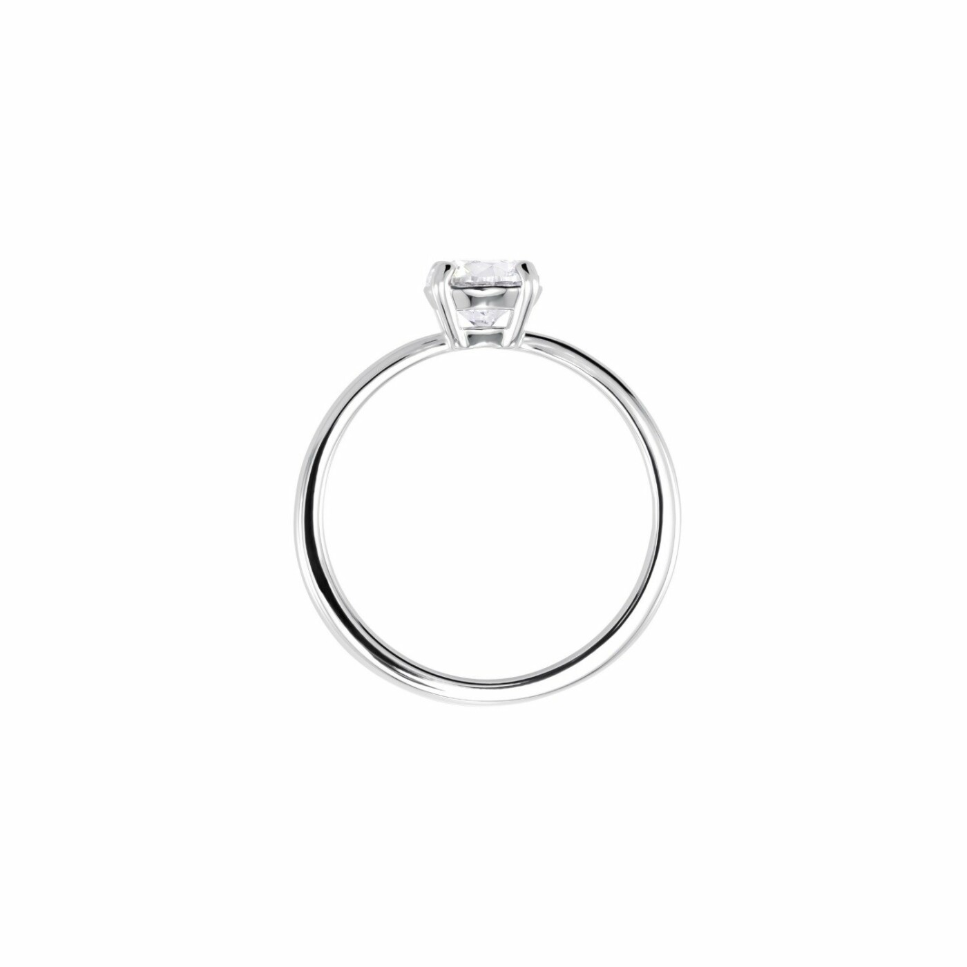 Bague Swarovski Attract Square en cristaux Swarovski et métal rhodié, taille 55