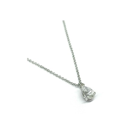 Pendentif Isabelle Barrier en or blanc et diamant de 0.46ct