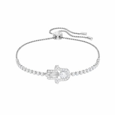 Bracelet Swarovski Subtle Hamsa Hand en cristaux Swarovski et métal rhodié, taille M