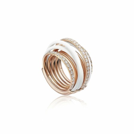 Bague de GRISOGONO Allegra en or rose, diamants et ceramique