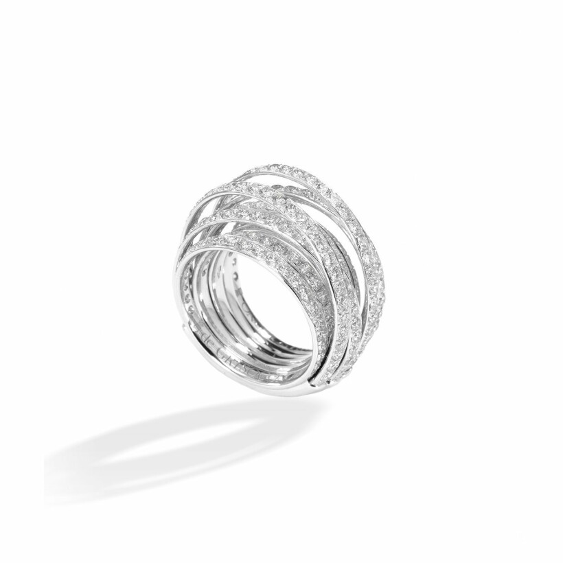 GRISOGONO Allegra ring, white gold, diamonds 
