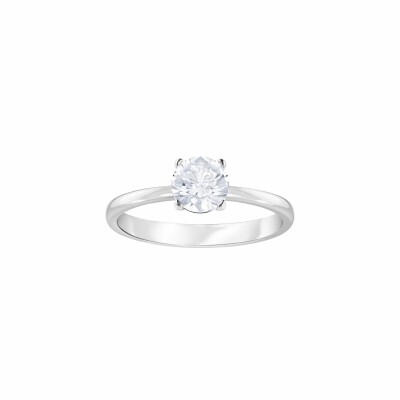 Bague Swarovski Attract Square en cristaux Swarovski et métal rhodié, taille 52