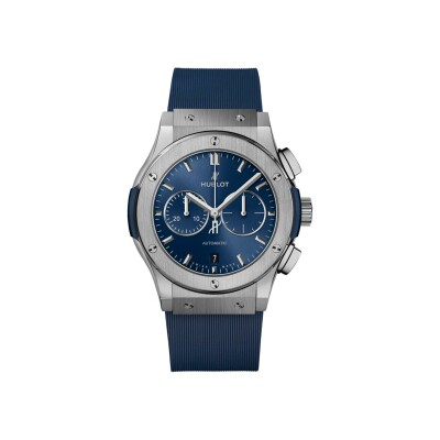 Hublot Classic Fusion Chronograph Titanium blue watch