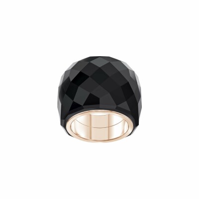 Bague Swarovski Nirvana en métal doré rose et cristaux Swarovski, taille 55