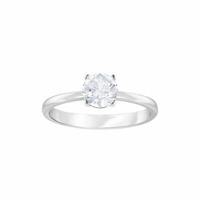 Bague Swarovski Attract Square en cristaux Swarovski et métal rhodié, taille 50