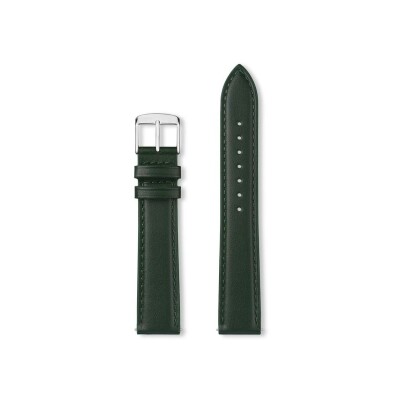 Bracelet montre Rochet Miami en cuir satiné vert empire - 12mm