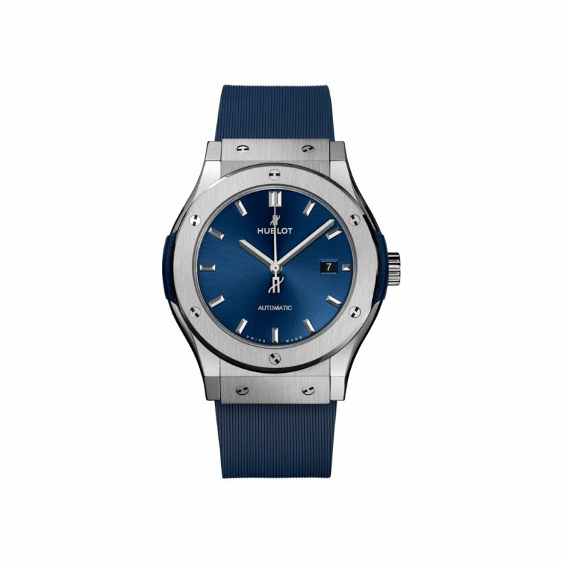 Hublot Classic Fusion Titanium blue watch