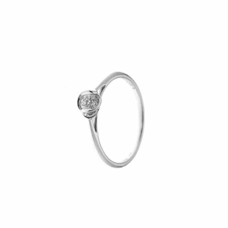 Bague Ph. Tisseront en or blanc et diamant