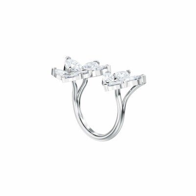Bague Swarovski Louison en cristaux Swarovski et métal rhodié, taille 58