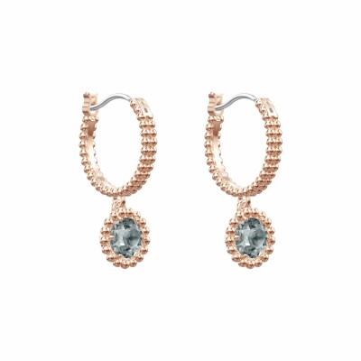 Boucles d'oreilles Swarovski Oxygen en cristaux Swarovski et métal doré rose
