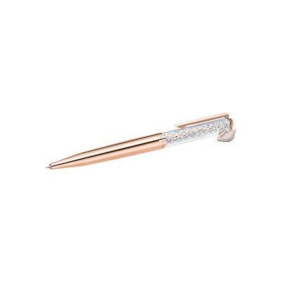 Stylo Swarovski Crystalline en métal doré rose et cristaux