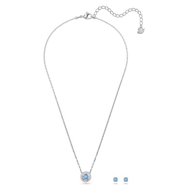 Parure Swarovski Una Sparkling DC en métal rhodié et cristaux Swarovski