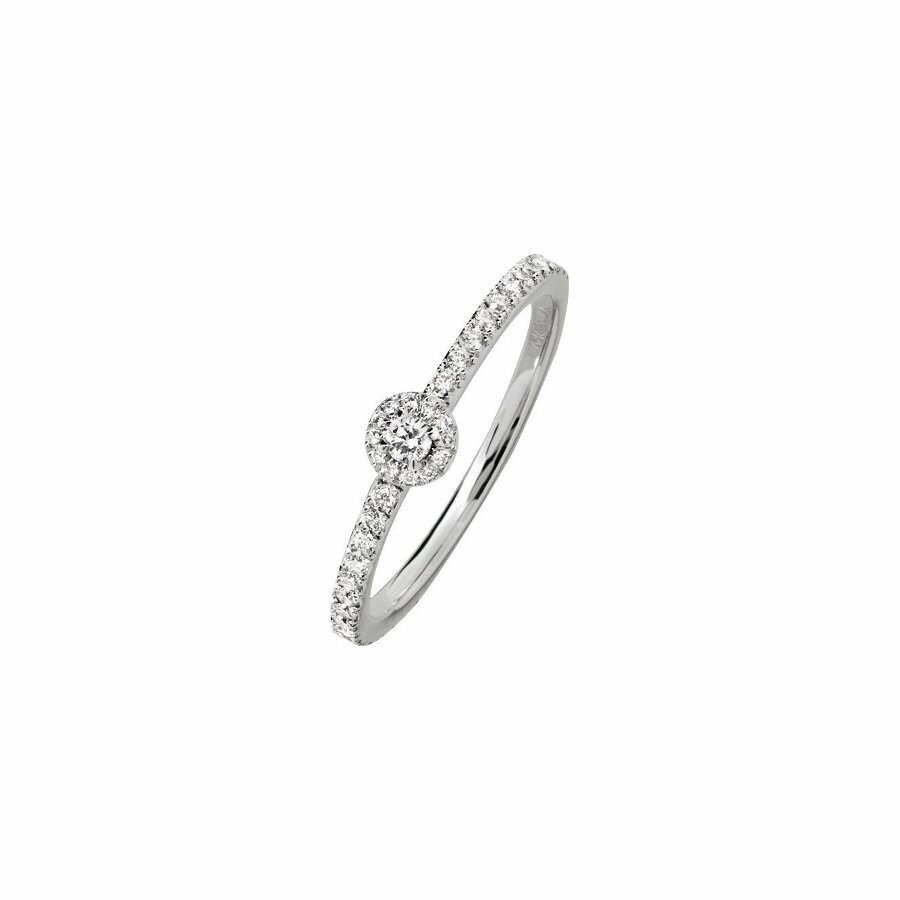Messika Joy XS ring, white gold, diamonds
