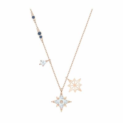 Pendentif Swarovski Symbolic Star en métal doré rose et cristaux Swarovski