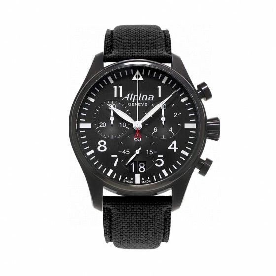 Montre Alpina Startimer Pilot chronograph big date black