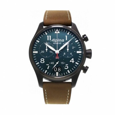 Montre Alpina Startimer Pilot chronograph big date black