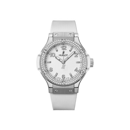 Montre Hublot Big Bang Steel white diamonds 38mm