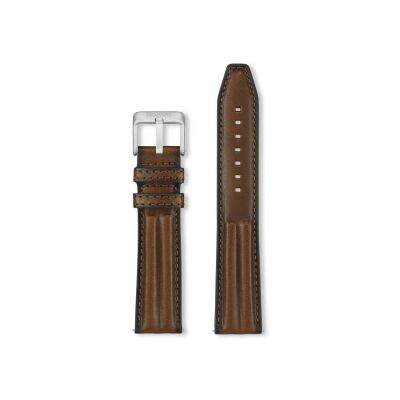 Bracelet montre Rochet Rialto en cuir vison - 20mm