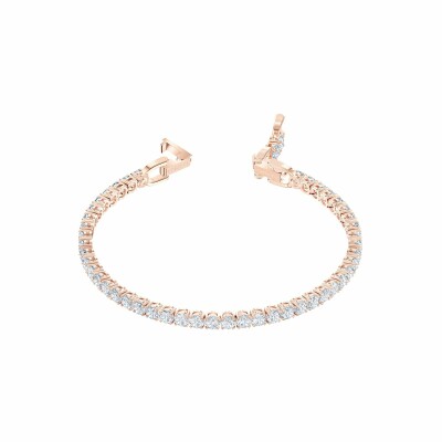 Bracelet Swarovski Tennis Deluxe en métal doré rose et cristaux Swarovski