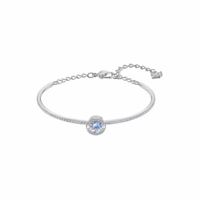 Bracelet jonc Swarovski Sparkling Dance en métal rhodié et cristaux Swarovski