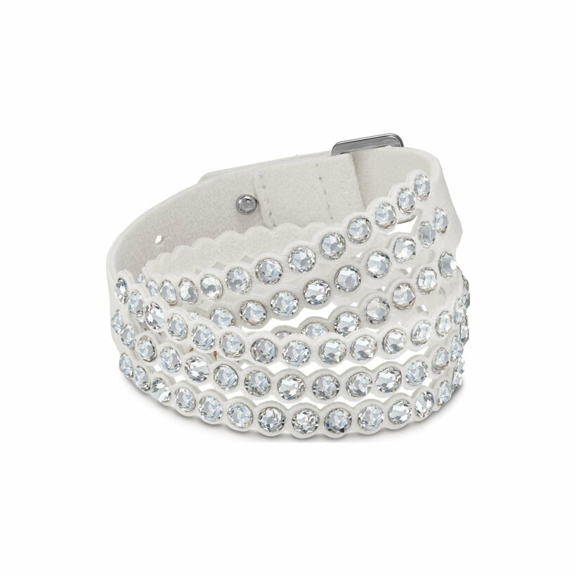 Bracelet Swarovski Power Collection en tissu Alcantara et cristaux Swarovski