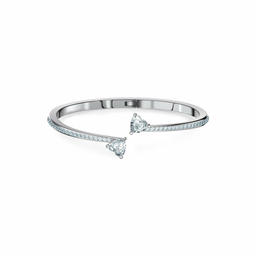 Bracelet Swarovski Attract Soul en métal rhodié et cristaux Swarovski, taille M